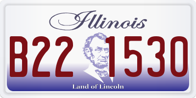 IL license plate B221530