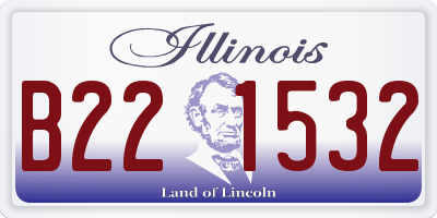 IL license plate B221532