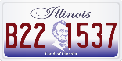 IL license plate B221537