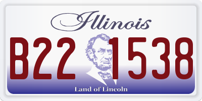 IL license plate B221538