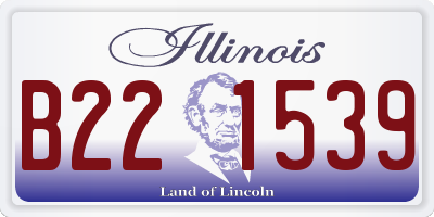 IL license plate B221539