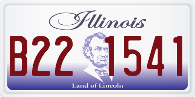 IL license plate B221541