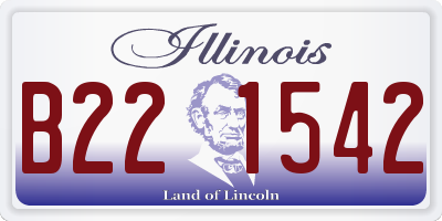 IL license plate B221542