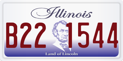 IL license plate B221544