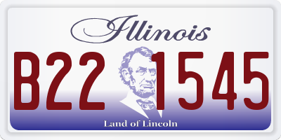 IL license plate B221545