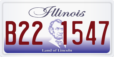 IL license plate B221547