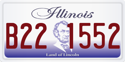 IL license plate B221552