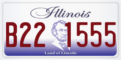 IL license plate B221555