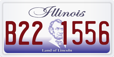 IL license plate B221556