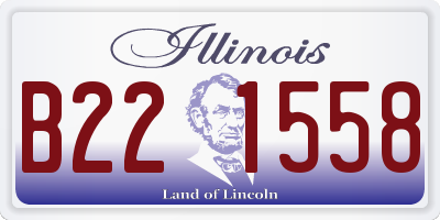 IL license plate B221558
