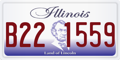 IL license plate B221559