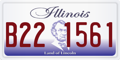 IL license plate B221561