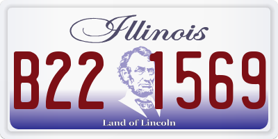 IL license plate B221569