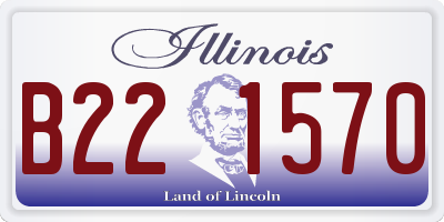 IL license plate B221570