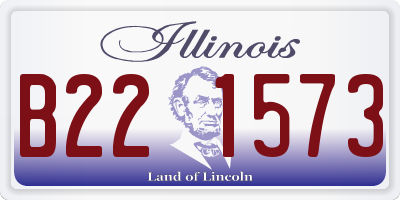 IL license plate B221573