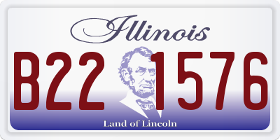 IL license plate B221576