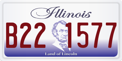 IL license plate B221577