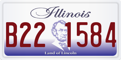 IL license plate B221584