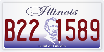 IL license plate B221589
