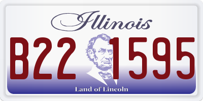 IL license plate B221595
