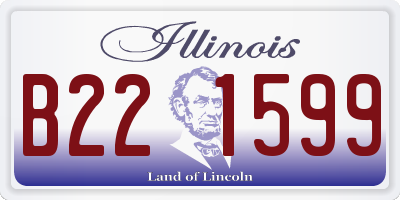 IL license plate B221599