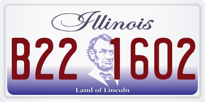 IL license plate B221602