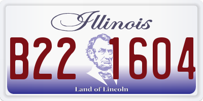 IL license plate B221604
