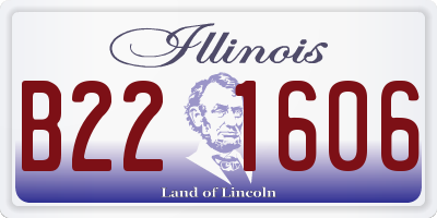 IL license plate B221606