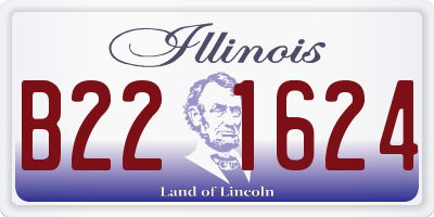 IL license plate B221624