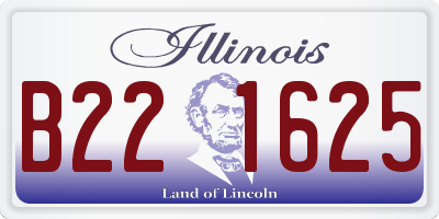 IL license plate B221625