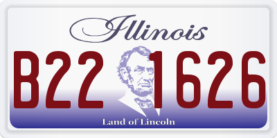 IL license plate B221626