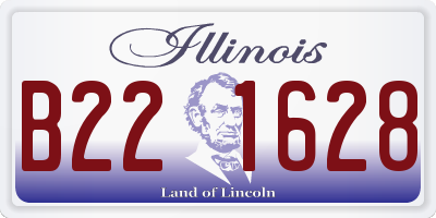 IL license plate B221628