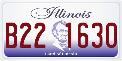 IL license plate B221630