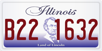 IL license plate B221632