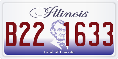 IL license plate B221633