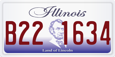 IL license plate B221634