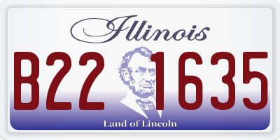 IL license plate B221635