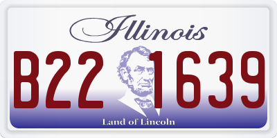 IL license plate B221639