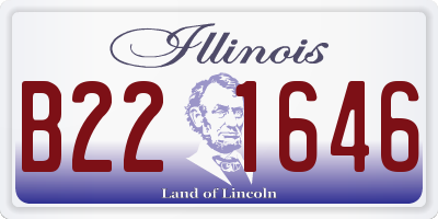 IL license plate B221646