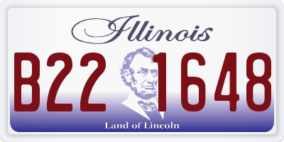 IL license plate B221648