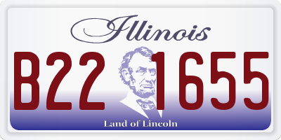 IL license plate B221655