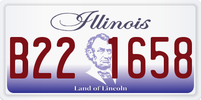 IL license plate B221658