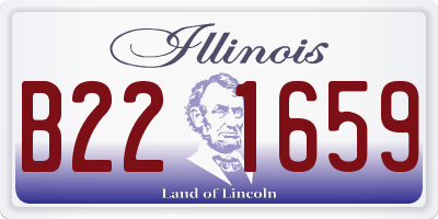 IL license plate B221659
