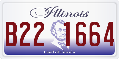IL license plate B221664