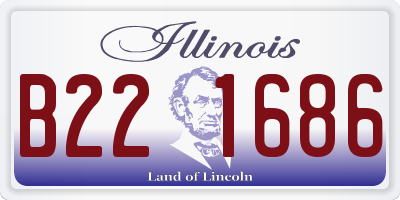 IL license plate B221686