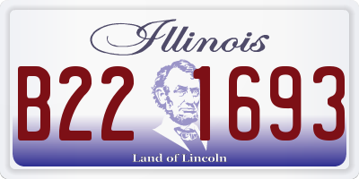 IL license plate B221693