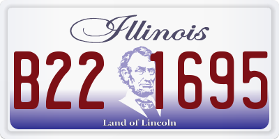 IL license plate B221695
