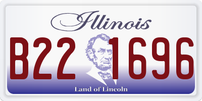 IL license plate B221696