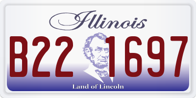 IL license plate B221697