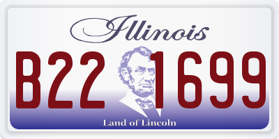 IL license plate B221699